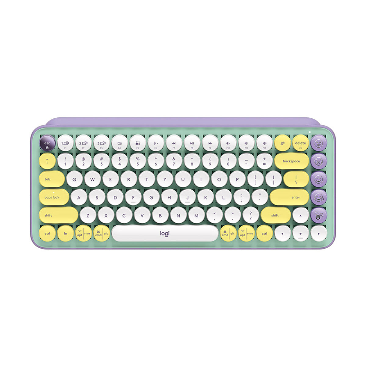 Logitech POP Keys Wireless Mechanical Keyboard With Emoji - Mint