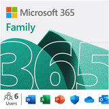 Microsoft 365 Family 6 Users - 1 Year Subscription