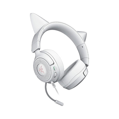 Razer Kraken Kitty V3 X Wired Gaming Headset with Kitty Ears - White