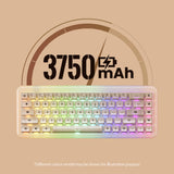 Akko YU01 Resin White Jade 65% RGB Wireless Mechanical Keyboard - Piano Pro Switch