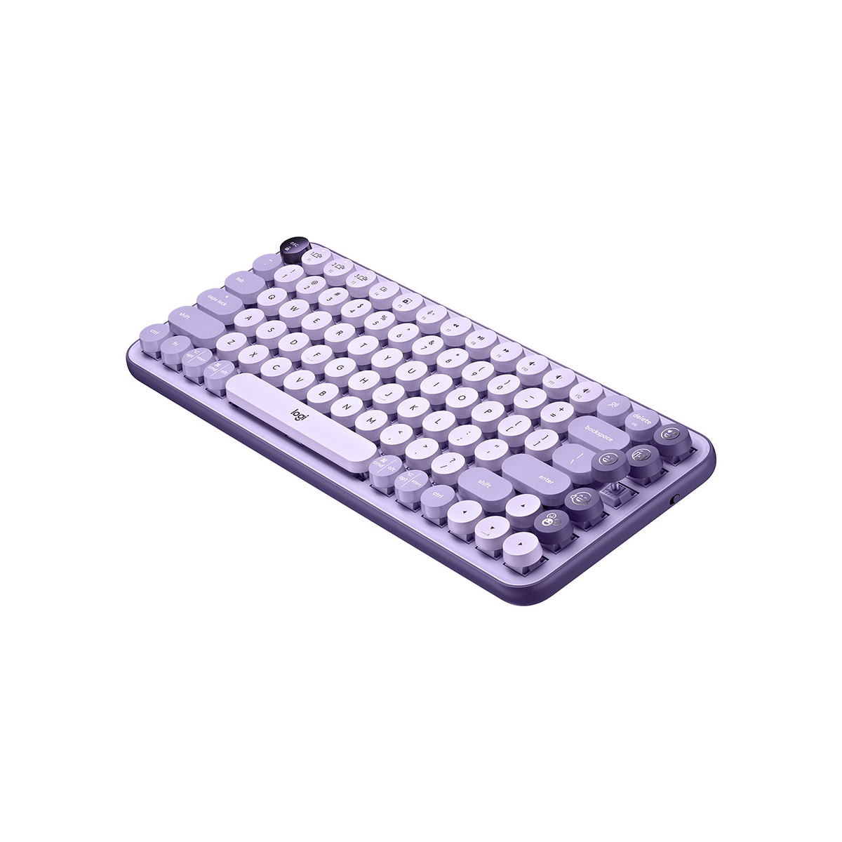 Logitech POP Keys Wireless Mechanical Keyboard With Emoji - Cosmos Lavender