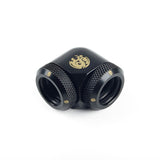 Bitspower 90-Degree Dual Multi-Link Fitting For OD 14mm - Matt Black