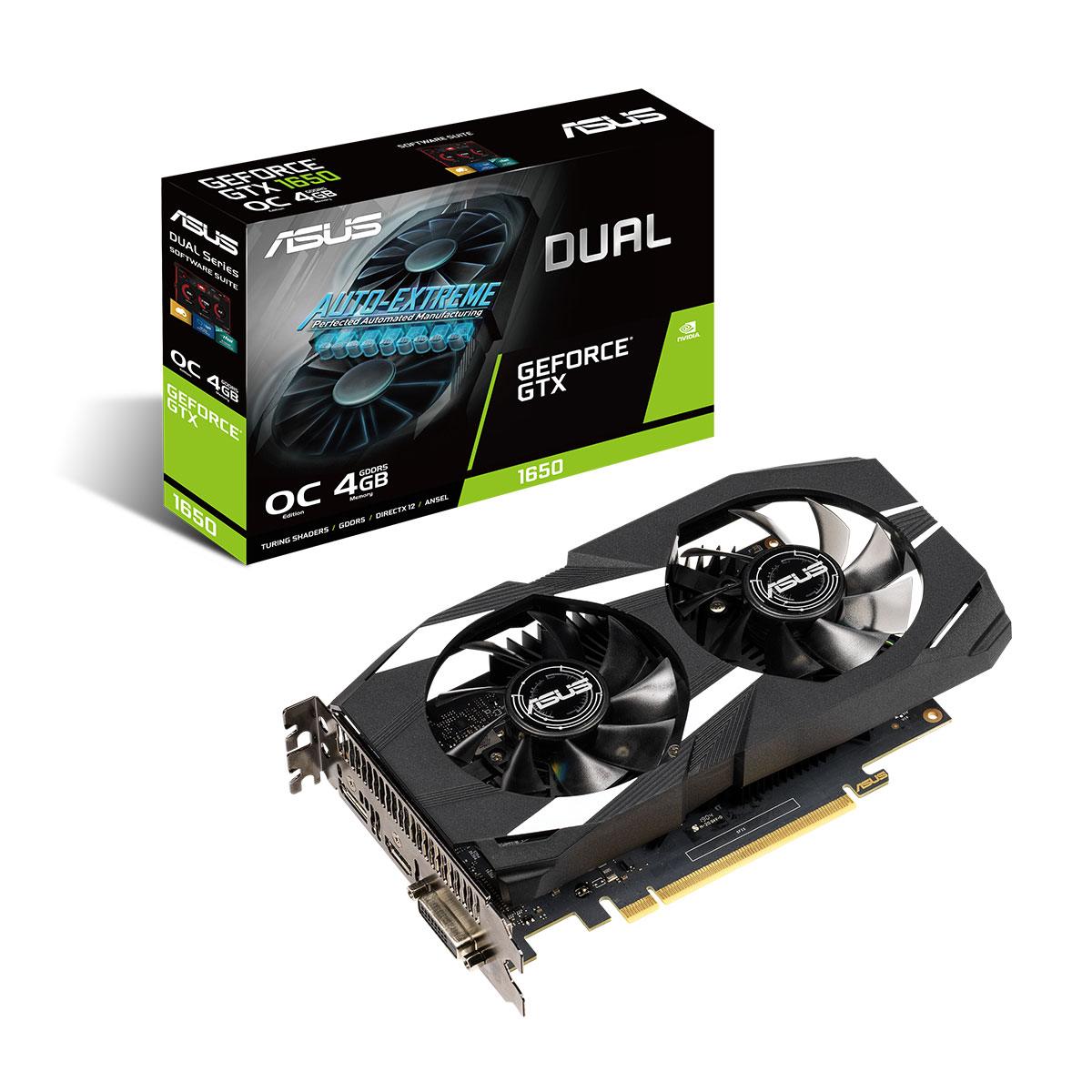 ASUS GeForce GTX 1650 Dual OC 4GB Graphics Card