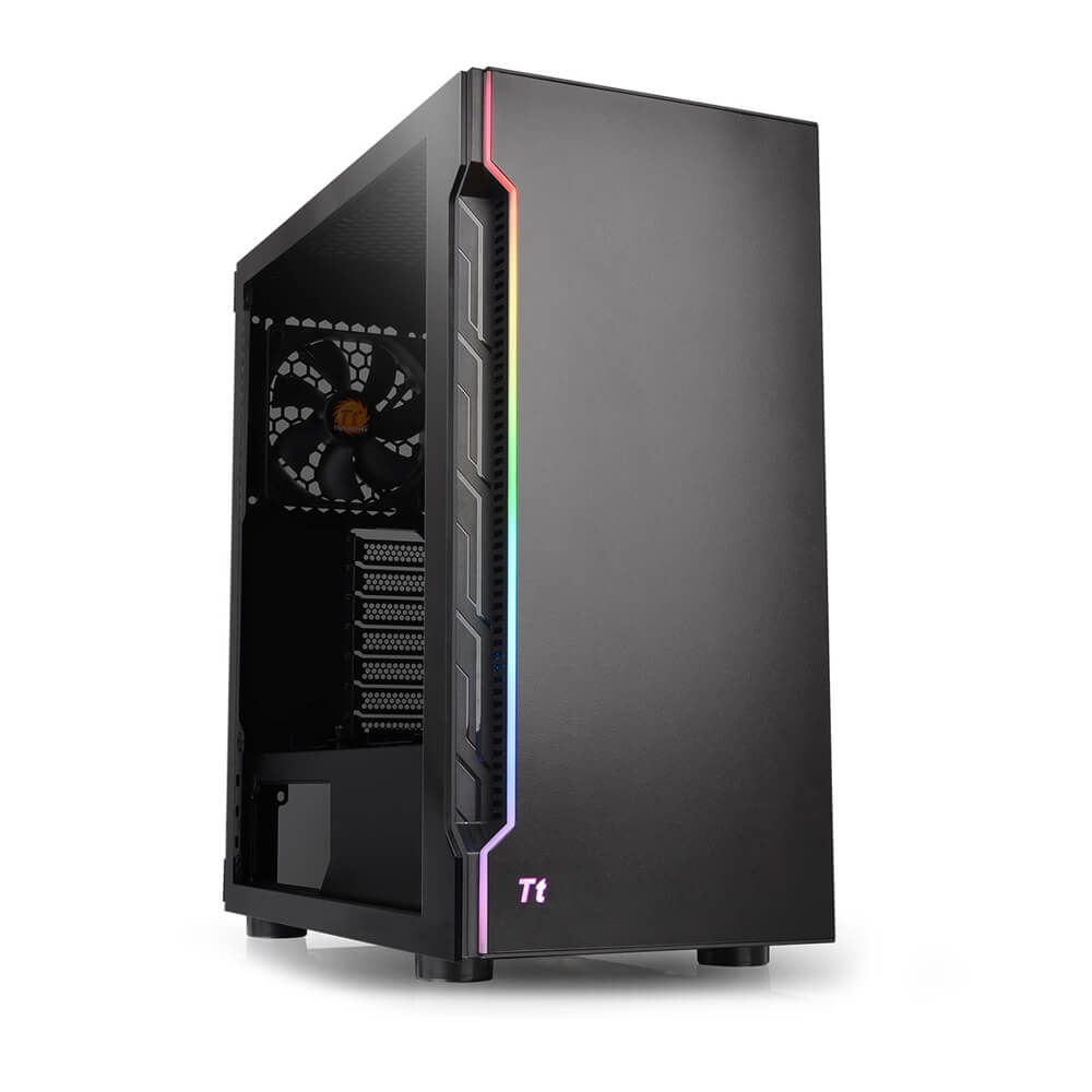 Thermaltake H200 RGB Tempered Glass Mid Tower Case - Black