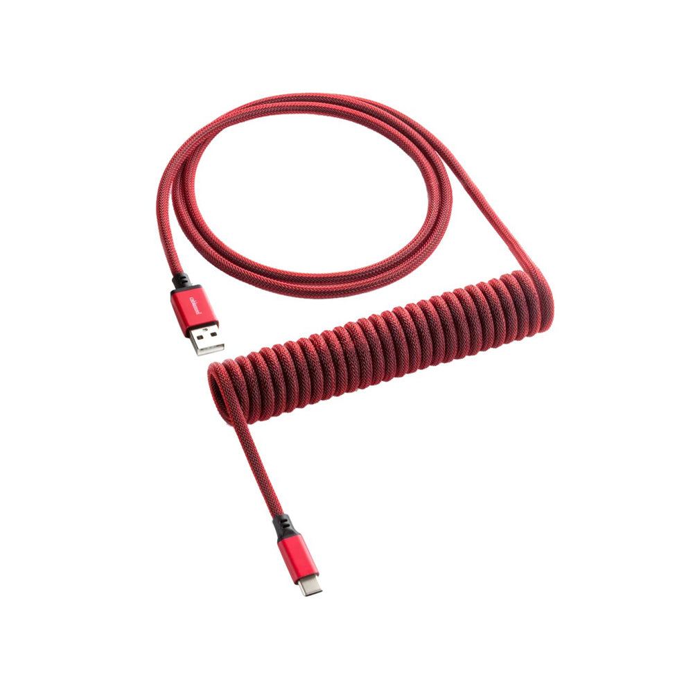 CableMod Classic Coiled Keyboard Cable - Republic Red