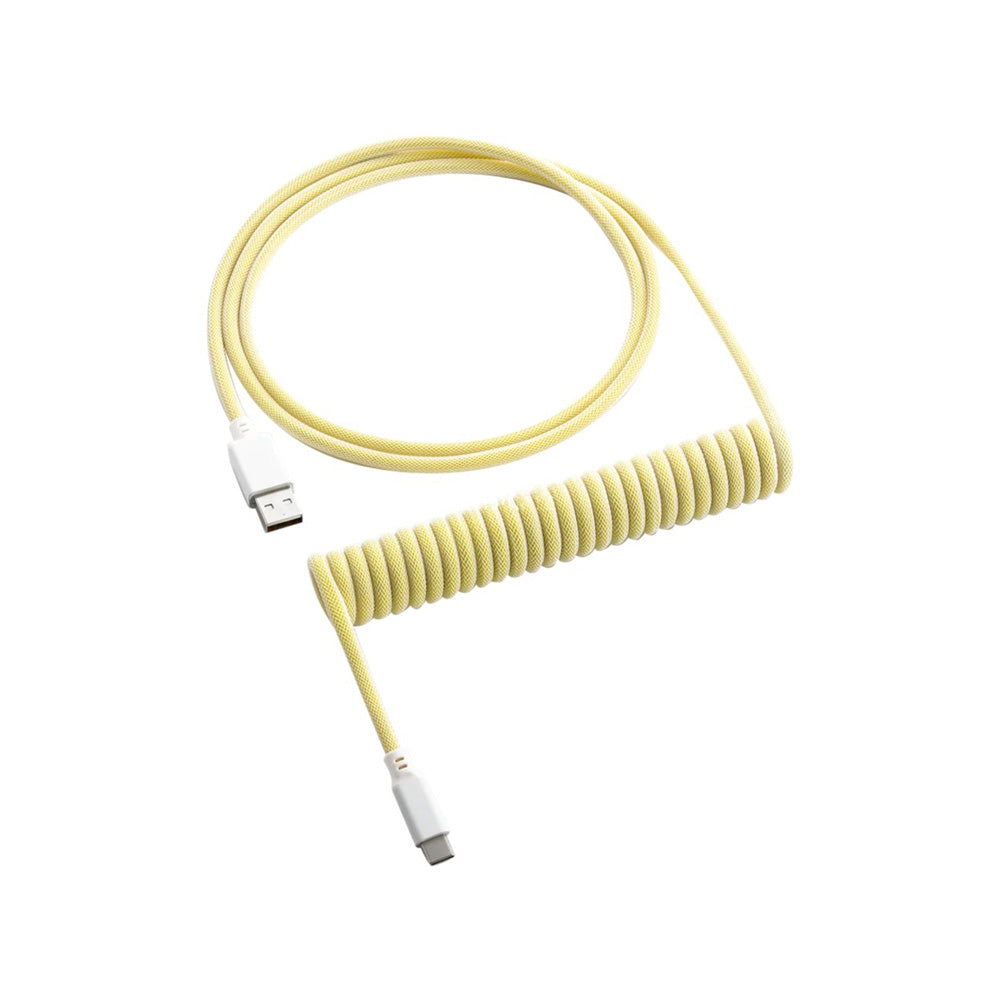 CableMod Classic Coiled Keyboard Cable - Lemon Ice