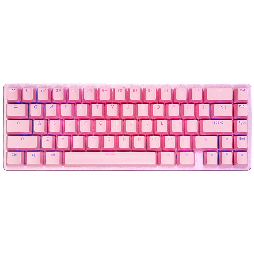 Glorious GMMK 2 Compact 65% RGB Custom Mechanical Keyboard Mako Tactile Switch - Pure Pink