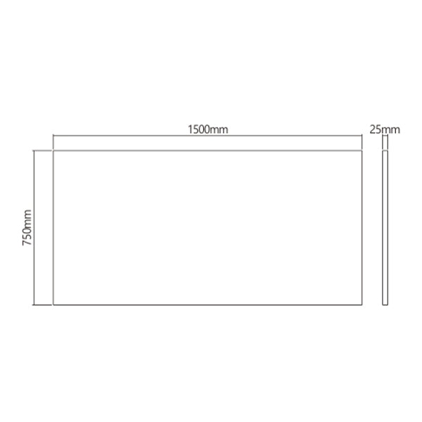 Lumi 1500X750MM Rectangular Wood Table Top Paulownia