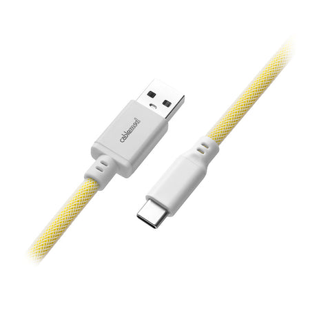 CableMod PRO Coiled Keyboard Cable - Lemon Ice