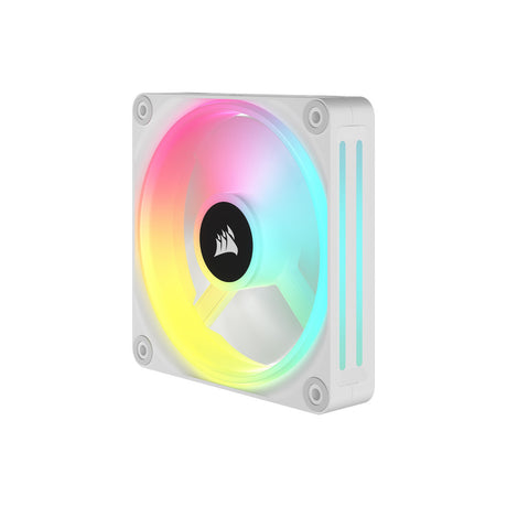 Corsair iCUE LINK QX120 RGB 120mm Magnetic Dome RGB Fan, Single Fan - White