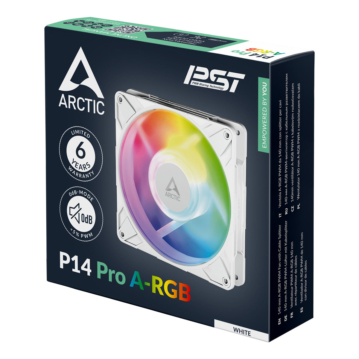 Arctic P14 PRO A-RGB 140mm Premium Cooling Fan - White