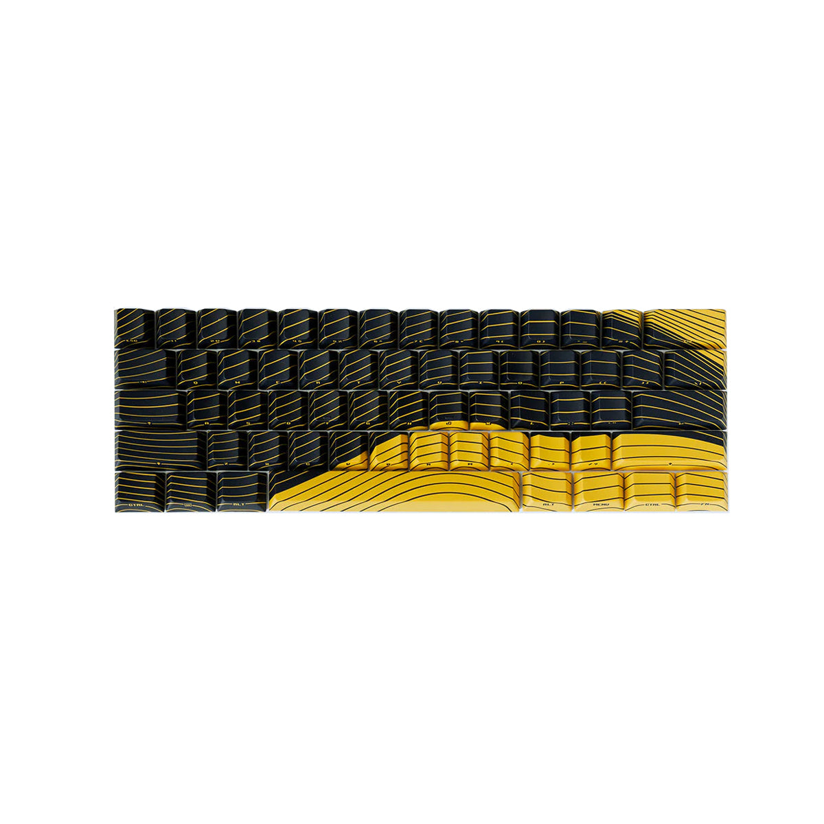 Wooting Dye-Sub PBT Magnetic Wave 61 Keys Keycap Set ANSI - Take Control