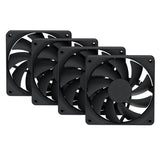 Hyte FA12 120mm PWM Fan 4 Pack - Pitch Black