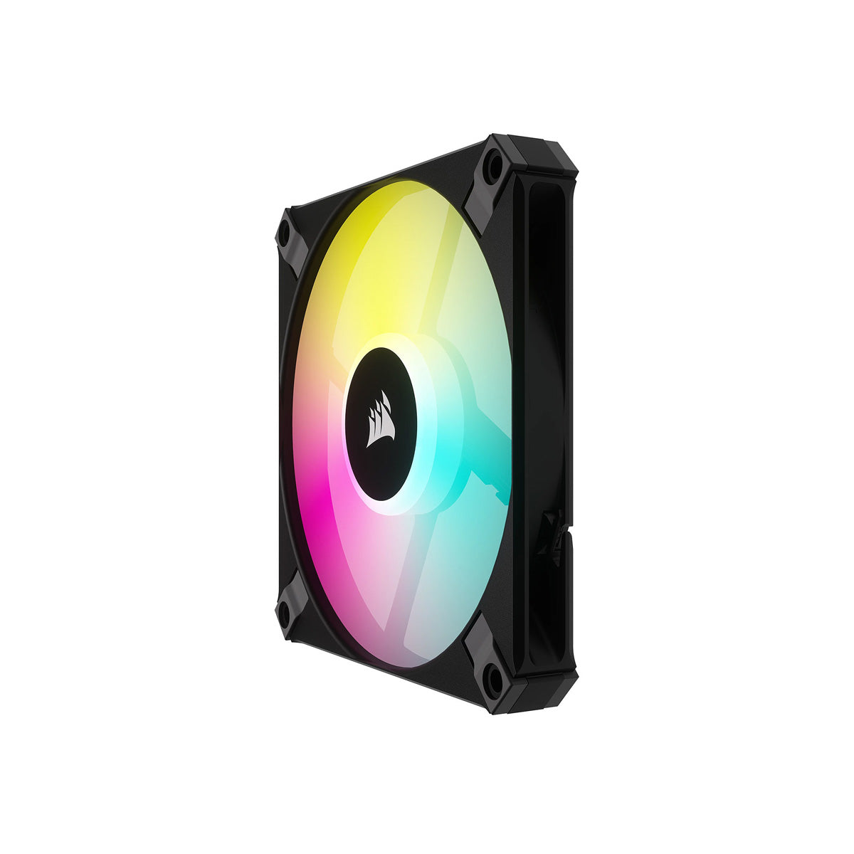 Corsair AF120 RGB SLIM 120mmx15mm Fluid Dynamic RGB Fan - Triple Pack with Lighting Node CORE