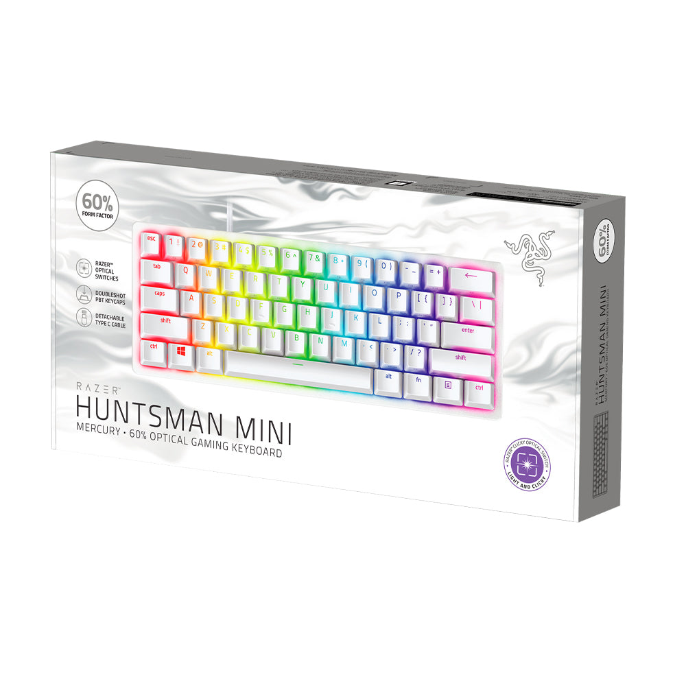 Razer Huntsman Mini RGB Clicky Optical Switch Gaming Keyboard - Mercury