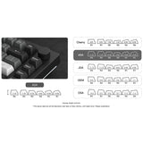 Akko 5075B Plus Black & Silver 75% RGB Wireless Mechanical Keyboard - Creamy Yellow Switch