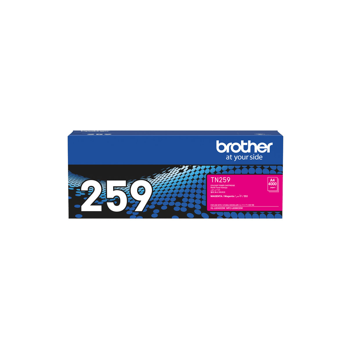 Brother TN259M Magenta Toner for HL-L8240CDW, MFC-L8390CDW Printers