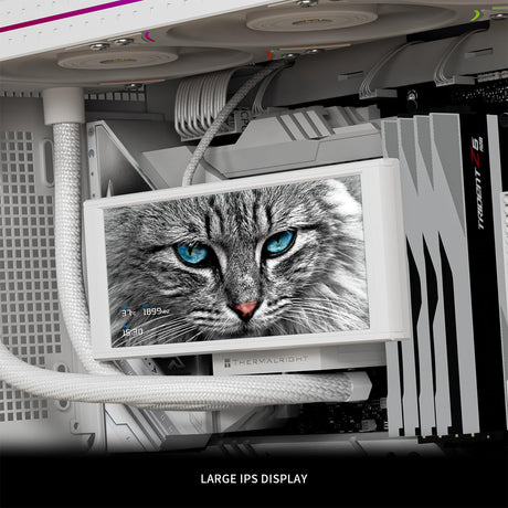 Thermalright Trofeo Vision 360 360mm LCD AIO Liquid CPU Cooler - White