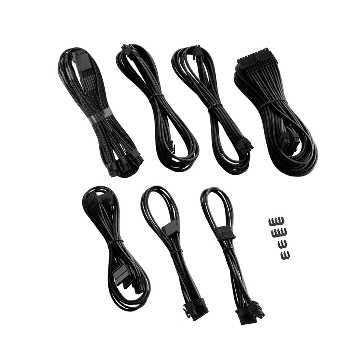 CableMod C-Series Pro ModMesh Sleeved 12VHPWR StealthSense Cable Kit for Corsair RM/RMi/RMx - Black