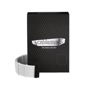 CableMod C-Series Pro ModMesh Sleeved 12VHPWR StealthSense Cable Kit for Corsair RM (Black Label, 16-pin to Triple 8-pin) / RMi / RMx (White, 16-pin to Triple 8-pin)