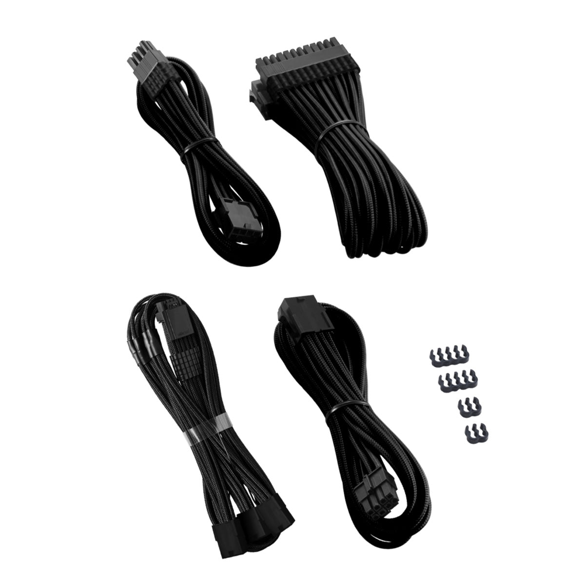 CableMod Pro ModMesh Sleeved 12VHPWR StealthSense Cable Extension Kit - Black