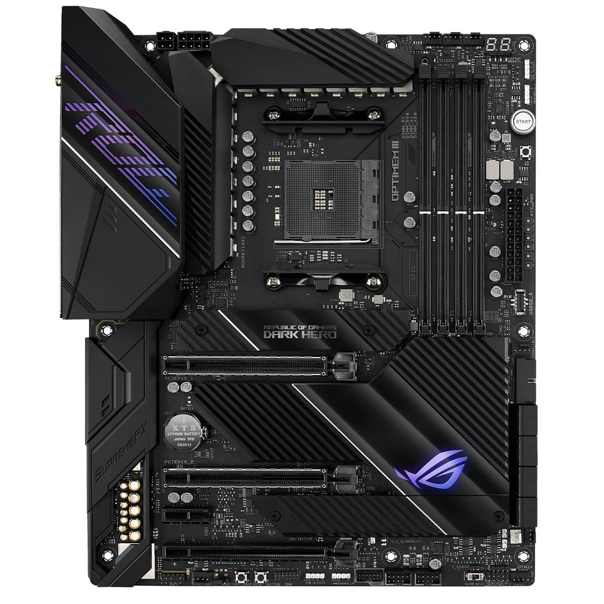 ASUS ROG CROSSHAIR VIII DARK HERO X570 Gaming Motherboard