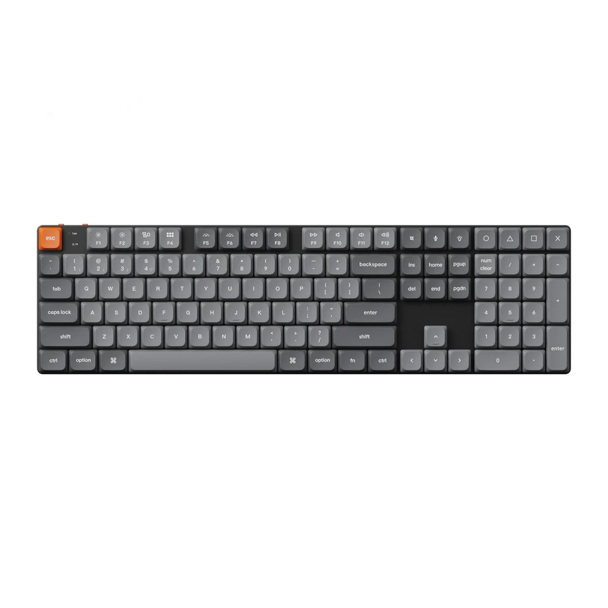 Keychron K5 Max Full Sized Ultra-Slim RGB Wireless Mechanical Keyboard - Low-Profile Red Switch