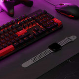 Keychron Lemokey X2 QMK Full Sized Wired Mechanical Keyboard Red Switch with M55 Mouse