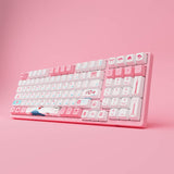 Akko 3098B Plus Sakura R2 RGB Hot-Swappable Wireless Keyboard TTC Gold Pink Switch