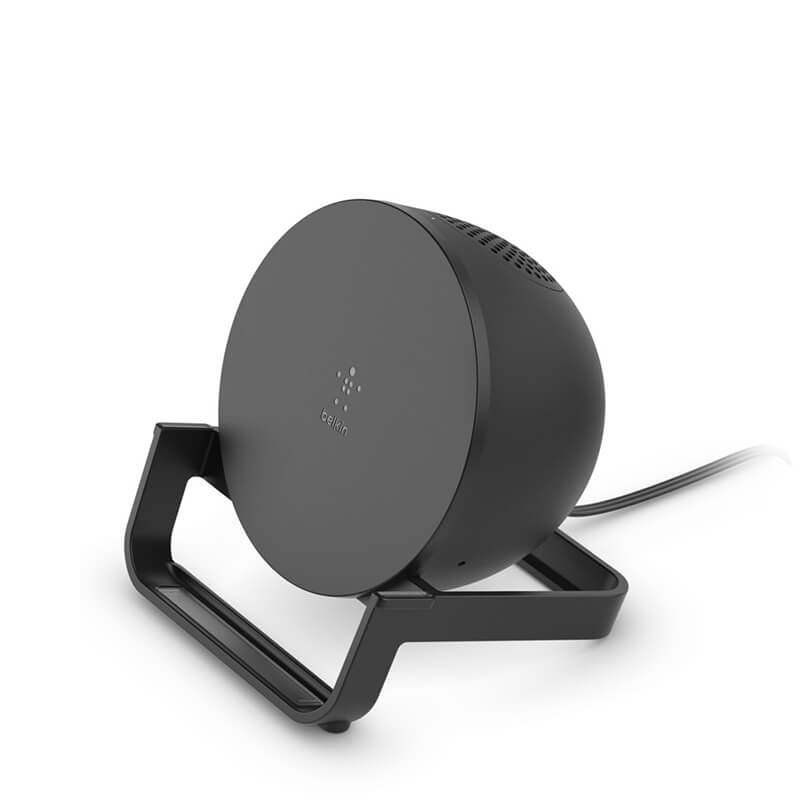 Belkin BoostCharge Wireless Charging Stand + Speaker - Black