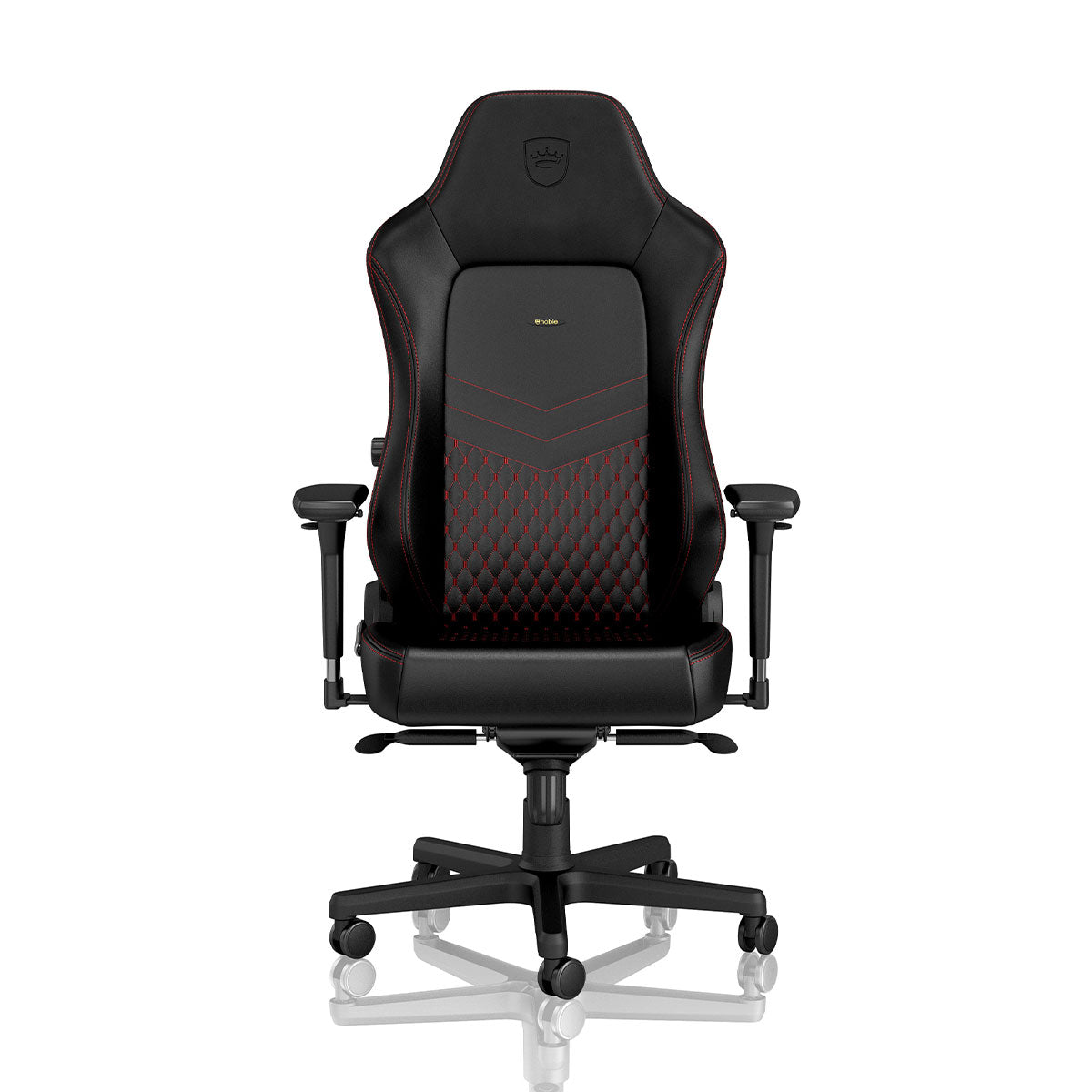 Noblechairs HERO Series Real Leather Gaming Chair - Black/Red