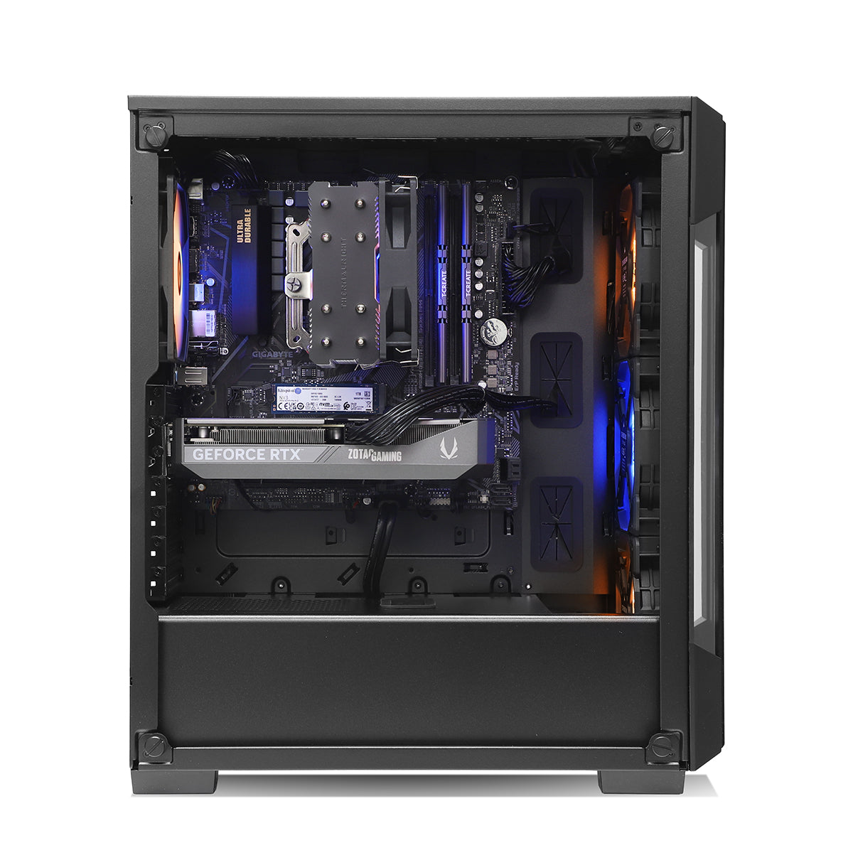 Marauder SWIFT RTX 5060 Ti 16GB Ryzen 7 5700X Gaming PC - BLACK