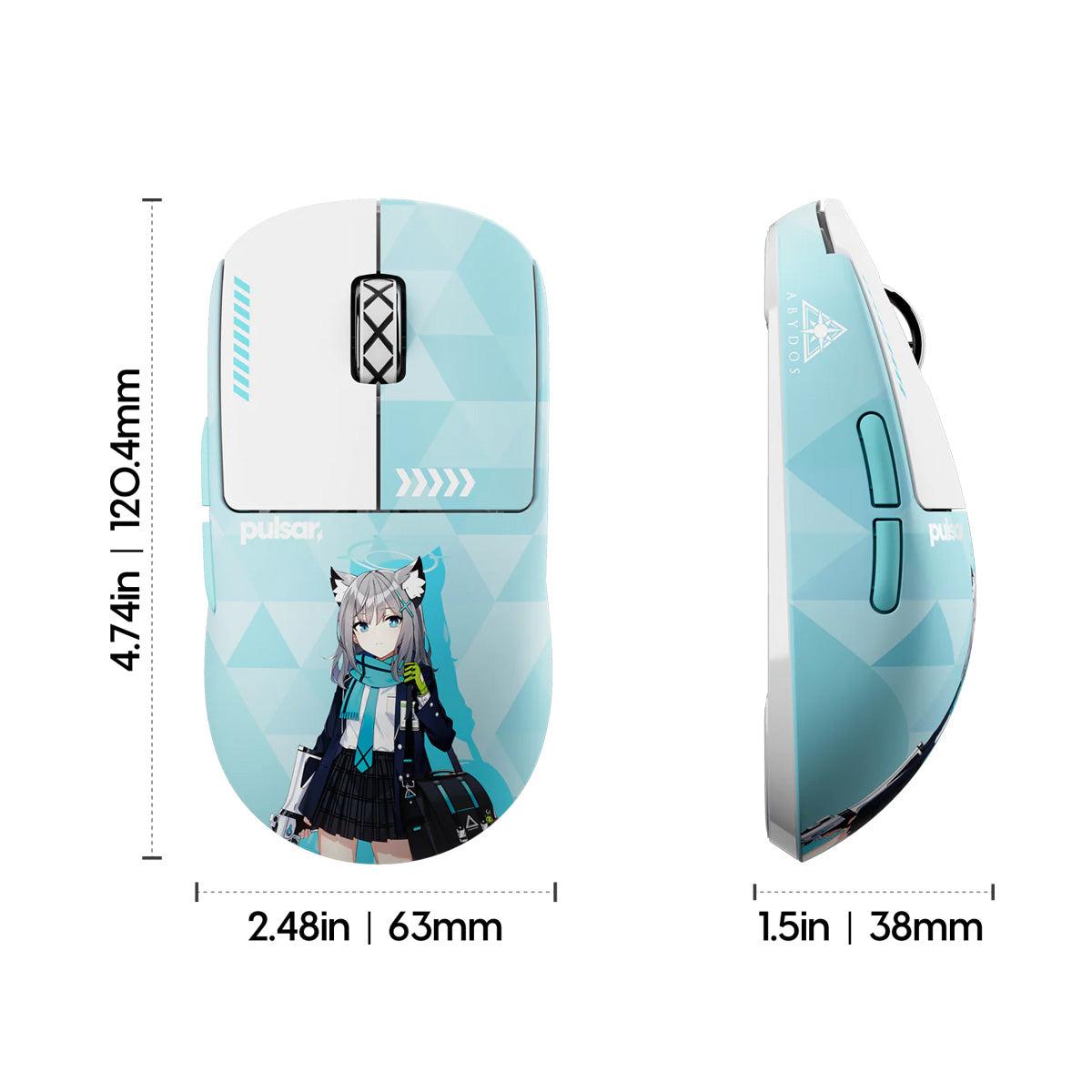 Pulsar x Blue Archive X2 CrazyLight Medium Wireless Gaming Mouse  Limited Edition -  Shiroko