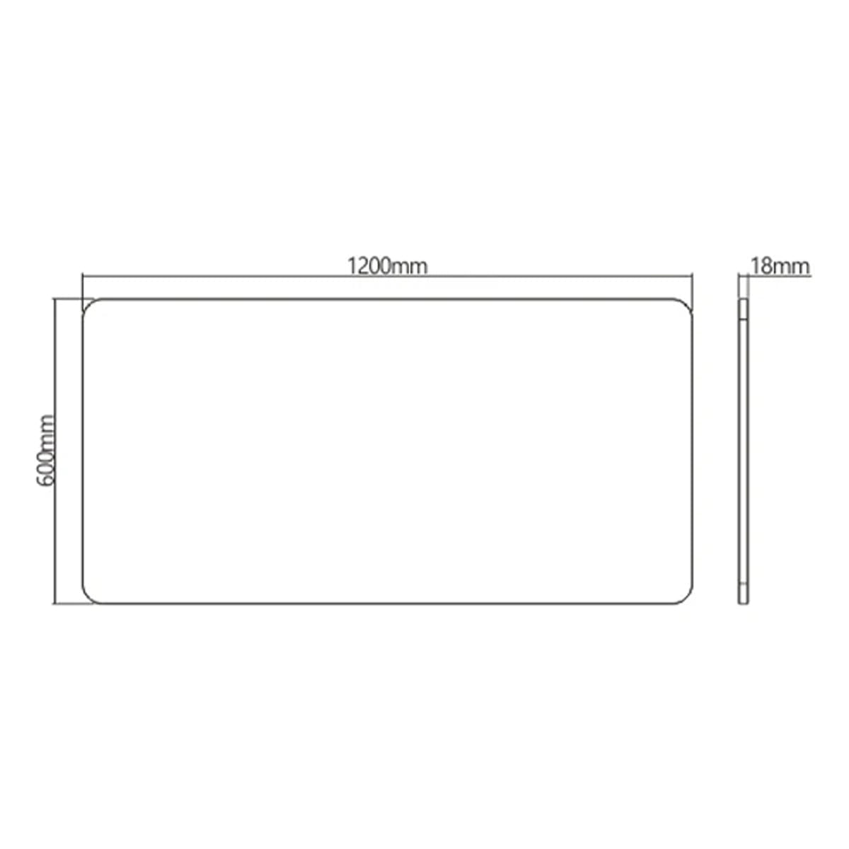 Lumi Commercial Grade Single-Motor Sit-Stand 1200x600mm Desk  - White