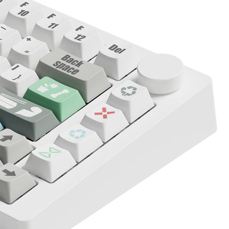 Akko Monsgeek M1 V5 VIA 75% Wireless Aluminium Mechanical Keyboard Waste Sorting - Botany Switch