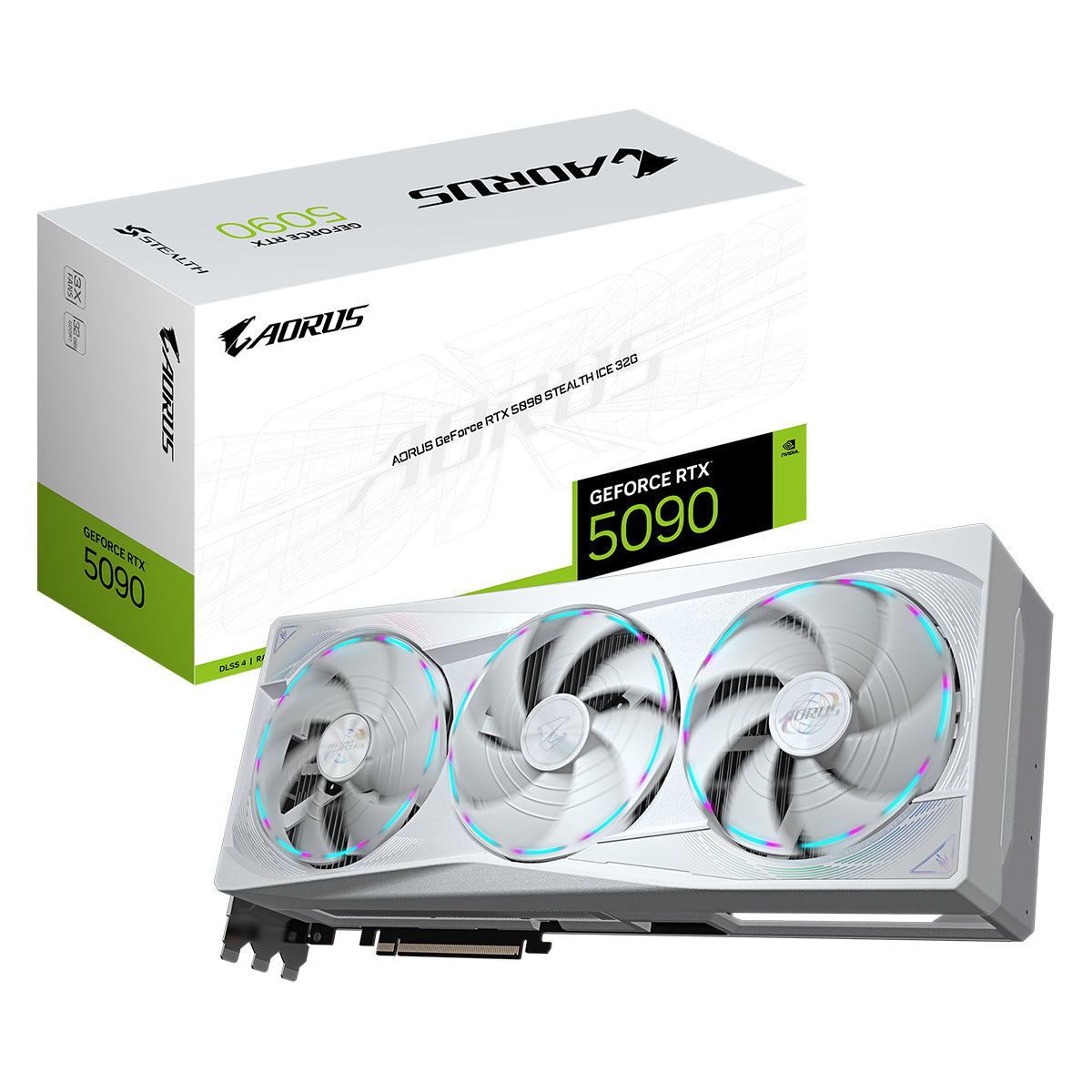 GIGABYTE GeForce RTX 5090 AORUS MASTER STEALTH ICE 32GB Graphics Card