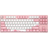 Varmilo VEM87 Sakura R2 TKL Mechanical Keyboard - EC Sakura V2 Linear Switch