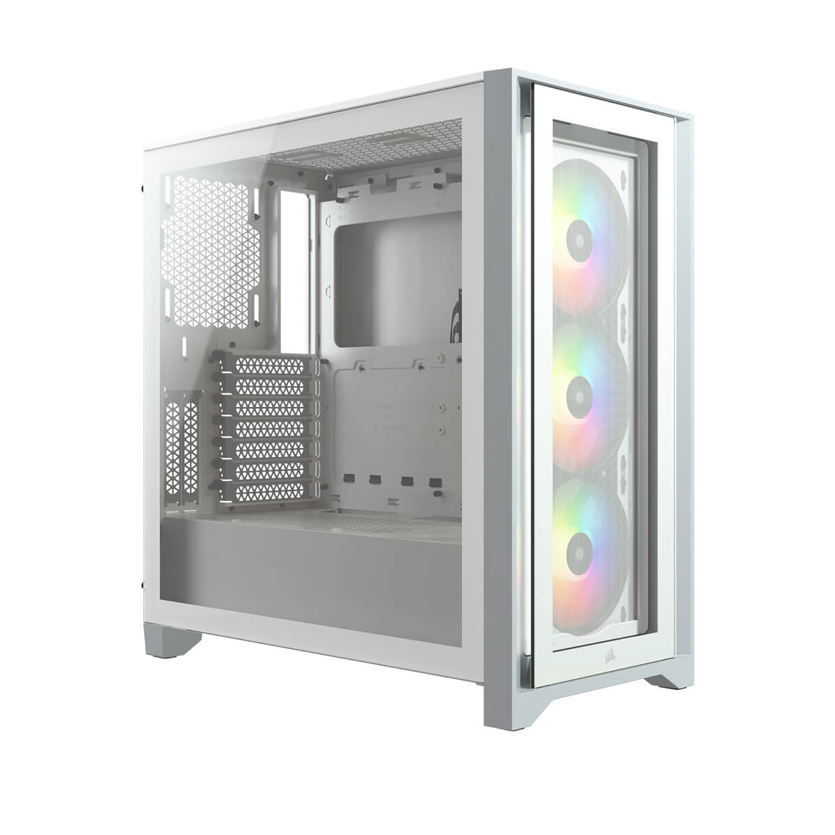 Corsair iCUE 4000X RGB Tempered Glass Mid-Tower Case White