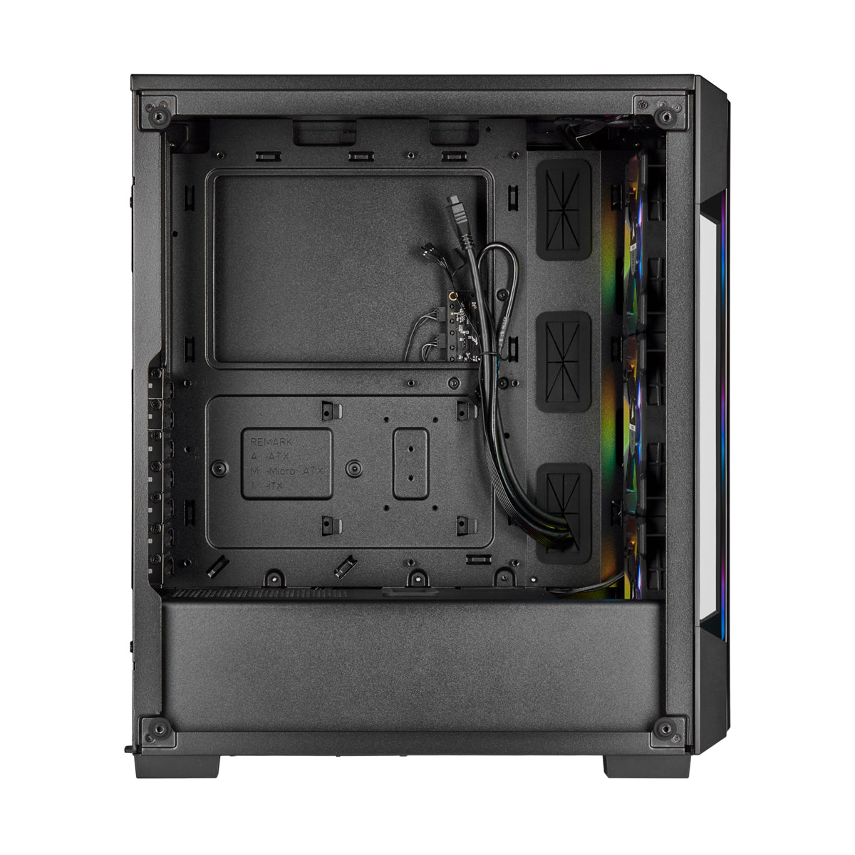 Corsair iCUE 220T RGB Tempered Glass Mid-Tower Case - Black