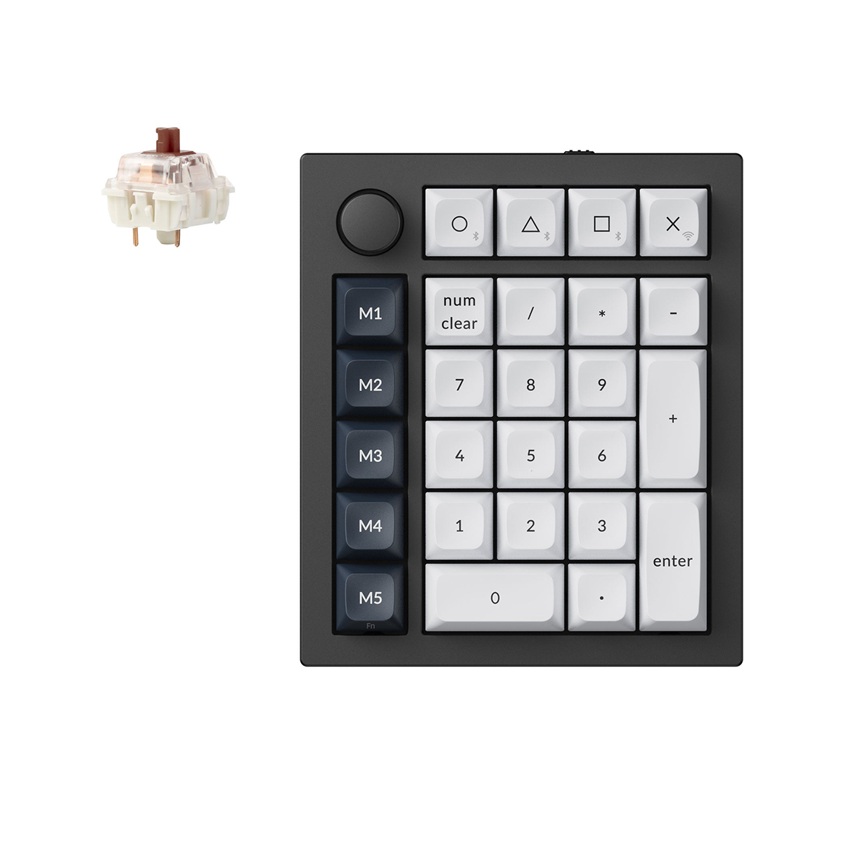 Keychron Q0 Max RGB Wireless Mechanical Number Pad - Jupiter Brown Switch