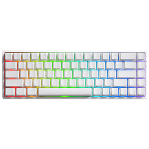 Akko Monsgeek Fun68 Pro 68% Wireless Hall-Effect Gaming Keyboard White - Glare Magnetic Switch