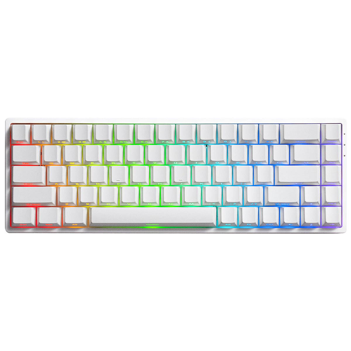 Akko Monsgeek Fun68 Pro 68% Wireless Hall-Effect Gaming Keyboard White - Glare Magnetic Switch