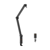 Lumi Desk Mounted Professional Microphone Boom Stand Black