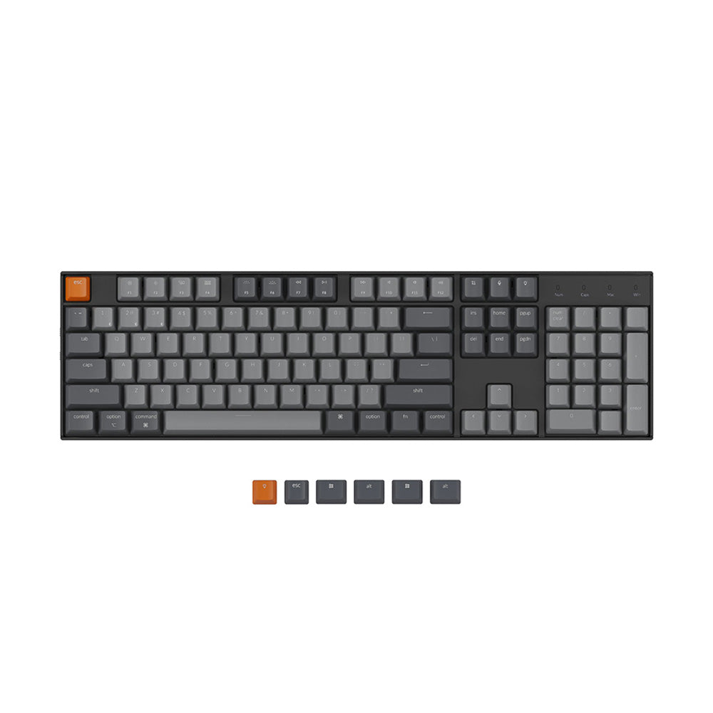 Keychron K10 Wireless RGB Full-Size Wireless Mechanical Keyboard - Gateron Red