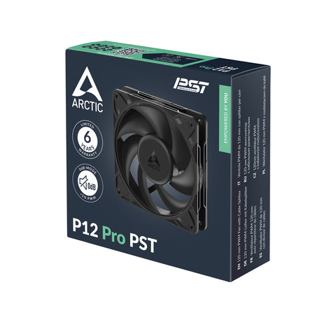 Arctic P12 PRO PST 120mm Premium Cooling Fan - Black