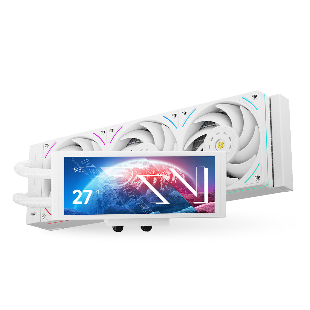 Thermalright Trofeo Vision 360 360mm LCD AIO Liquid CPU Cooler - White