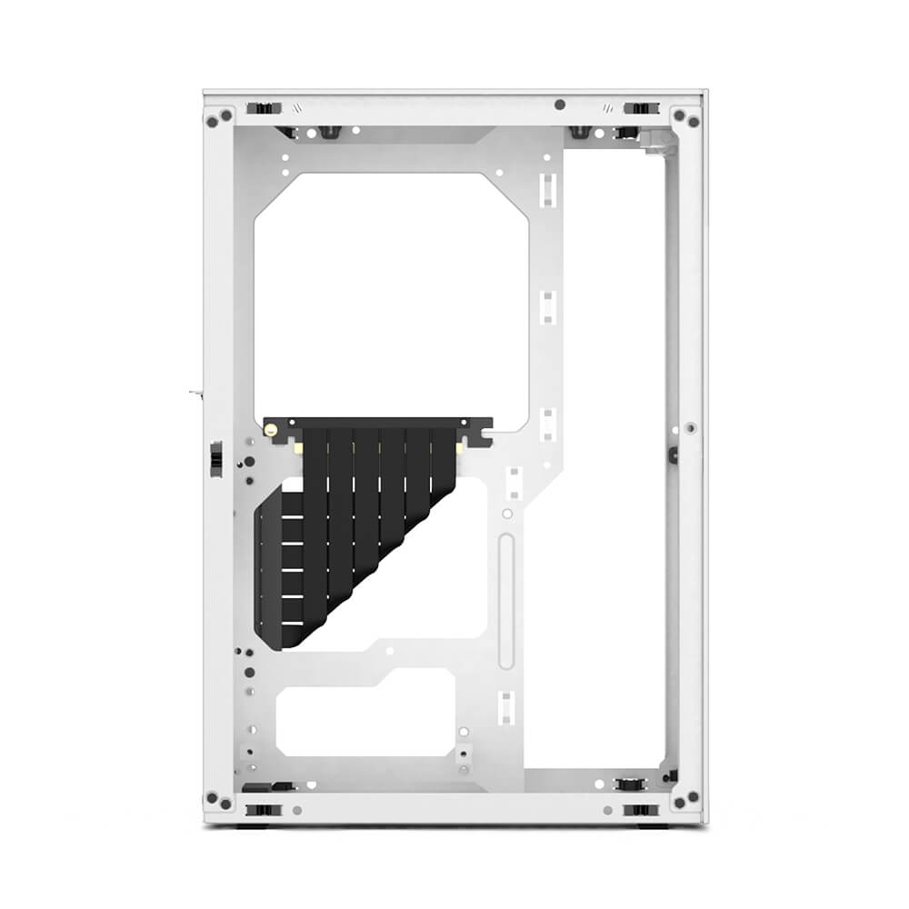 Ssupd Meshlicious Mini ITX Case - Full Mesh - White - PCIE 3.0