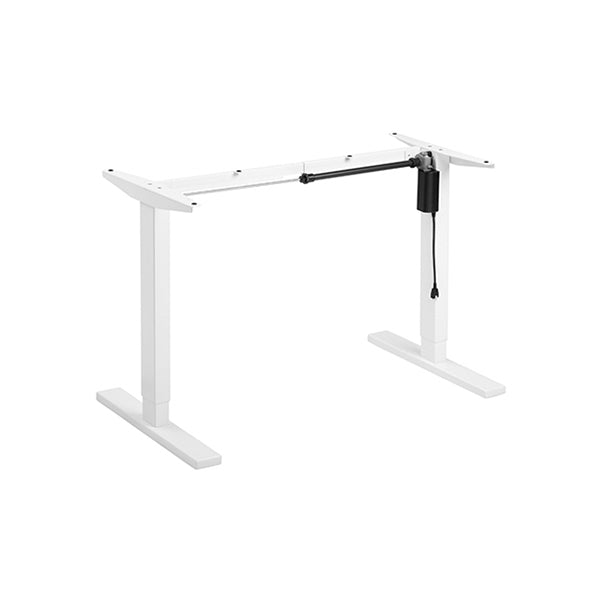 Lumi Commercial Grade Single-Motor Sit-Stand Desk With Diaplay White