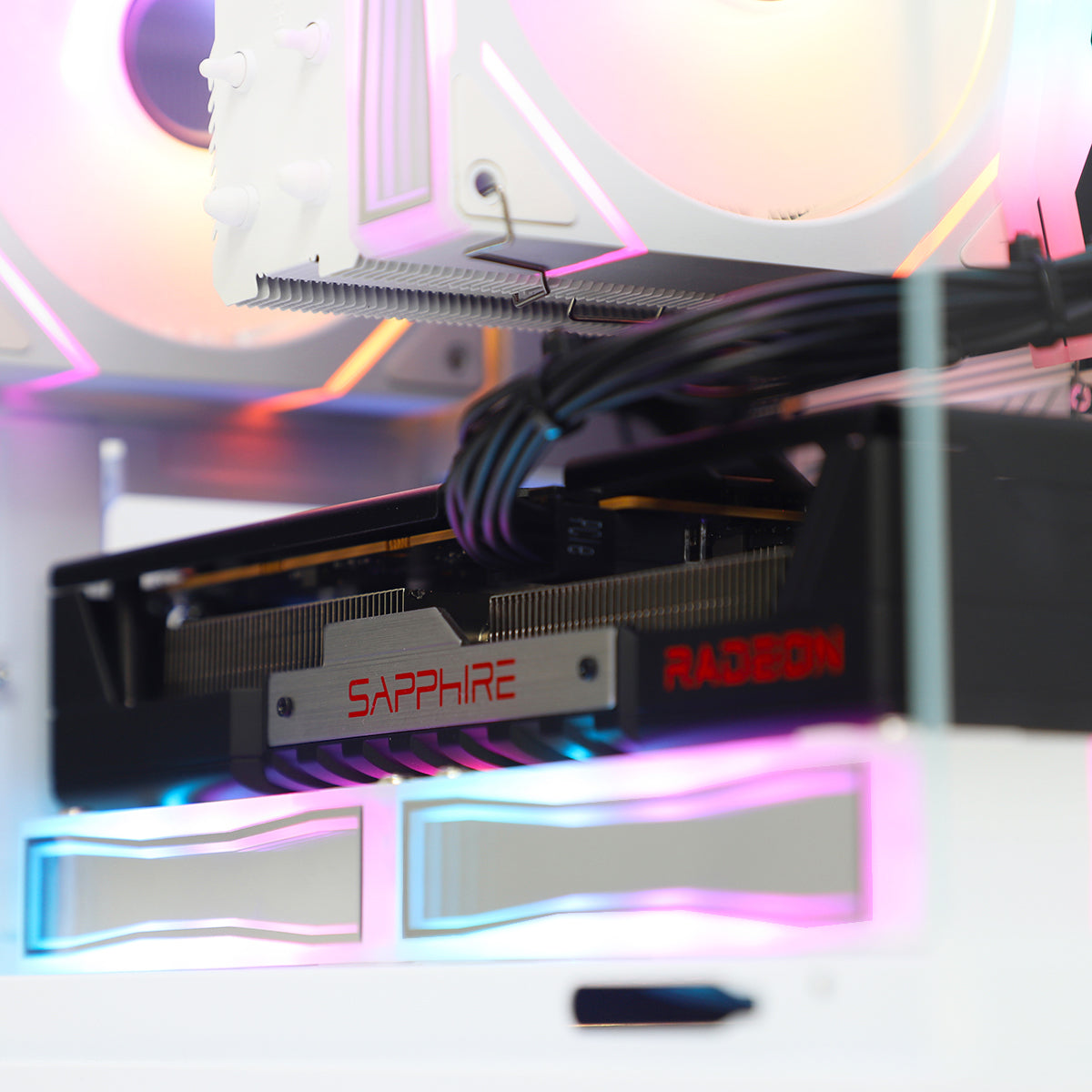 Qubit RR RX 9060 XT 8GB Ryzen 5 8400F Gaming PC - WHITE