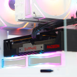 Qubit RR RX 9060 XT 8GB Ryzen 5 8400F Gaming PC - WHITE